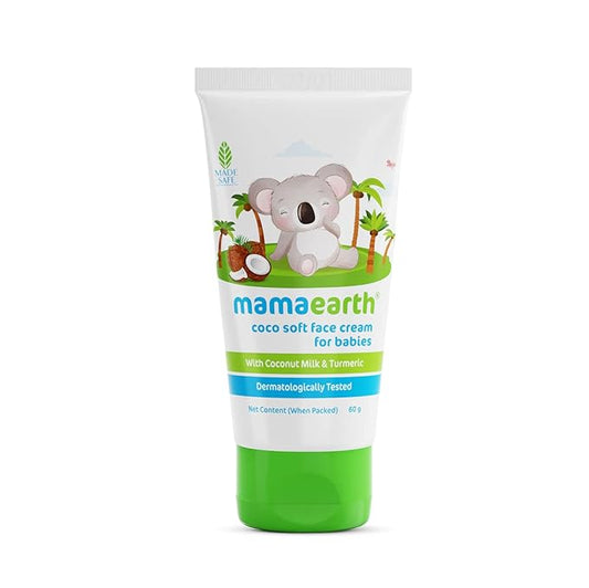 Mamaearth Coco Soft Face Cream With Coconut Milk & Turmeric For Babies, For All Skin