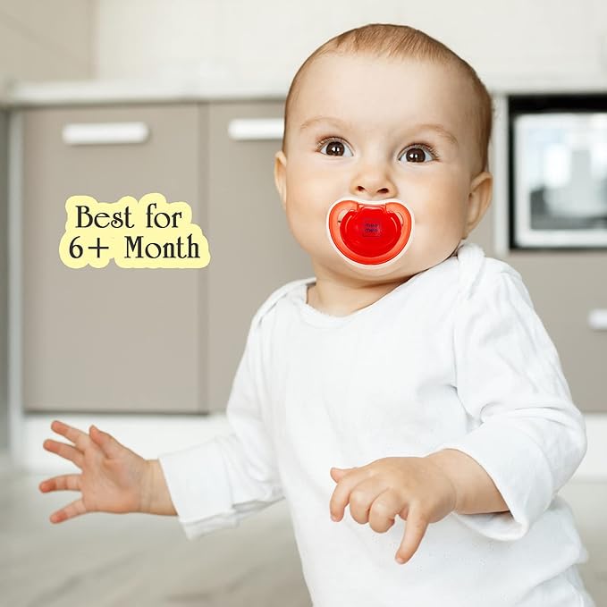 Mee Mee Baby Pacifier Ultra Light Soft Silicone Nipple| BPA Free | Oral stimulatory | Teether | Pack of 2 | 0-6
