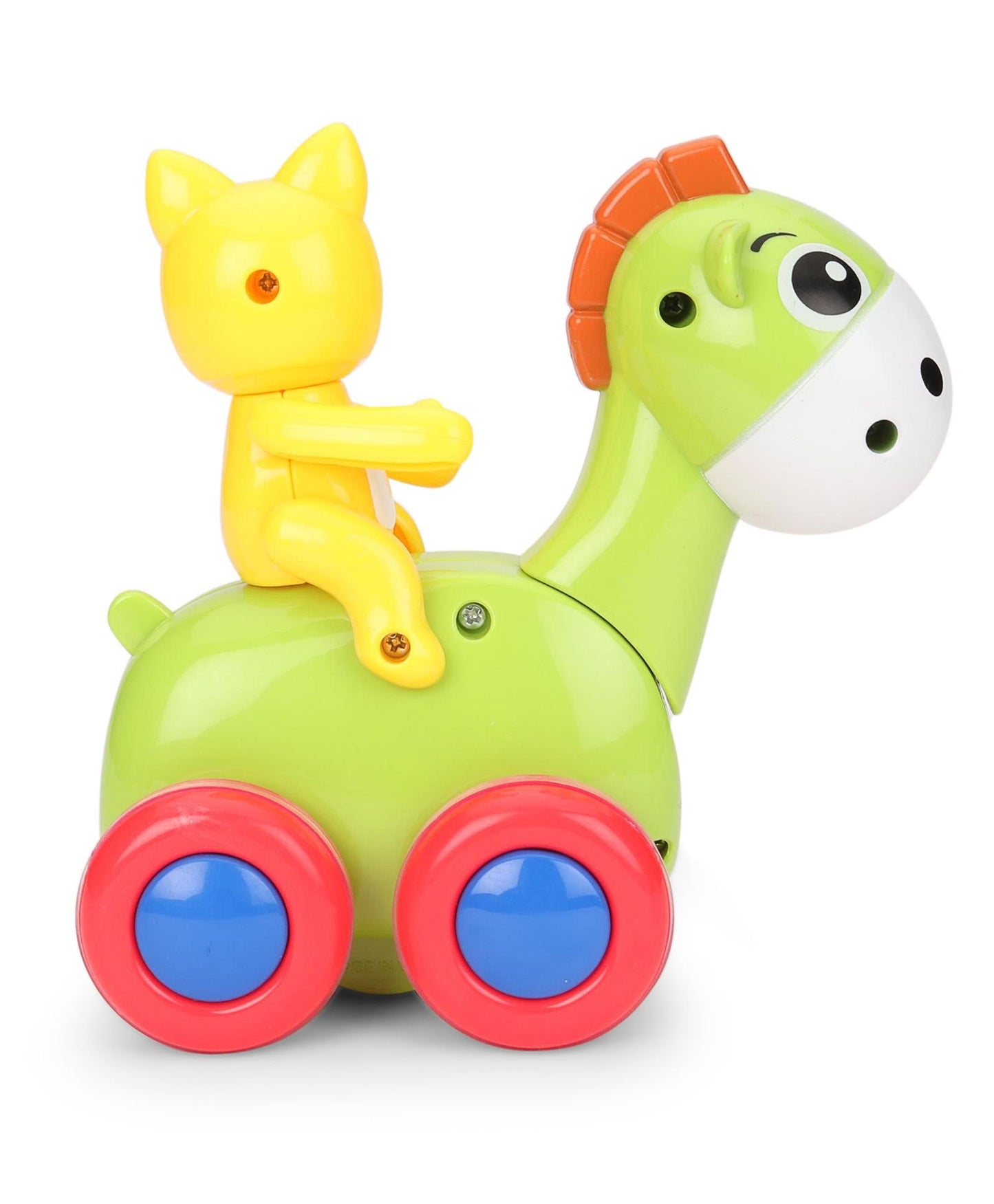 Animal Friction Toy Car – Elephant & Giraffe Cartoon Ride