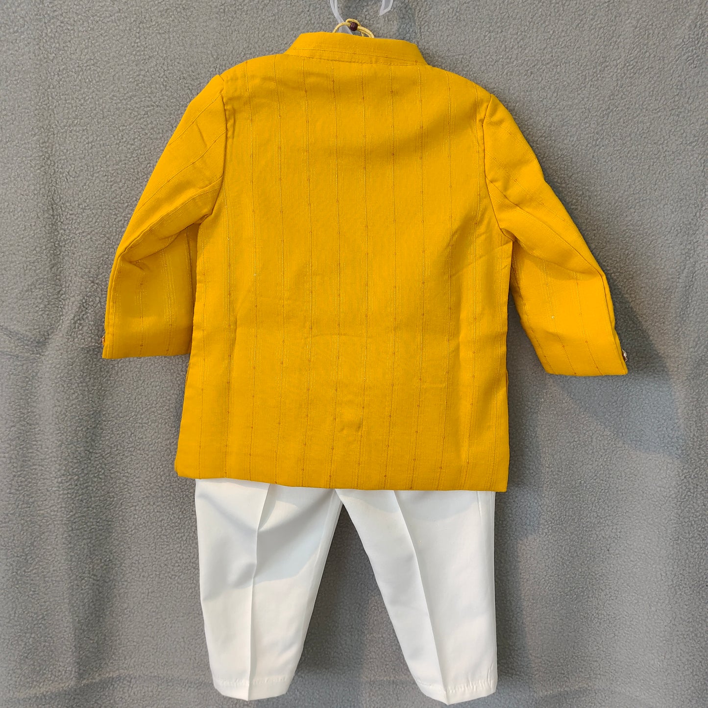 Bright Yellow Festive Kurta Set for Boys | Traditional Wear | 3M - 9M
