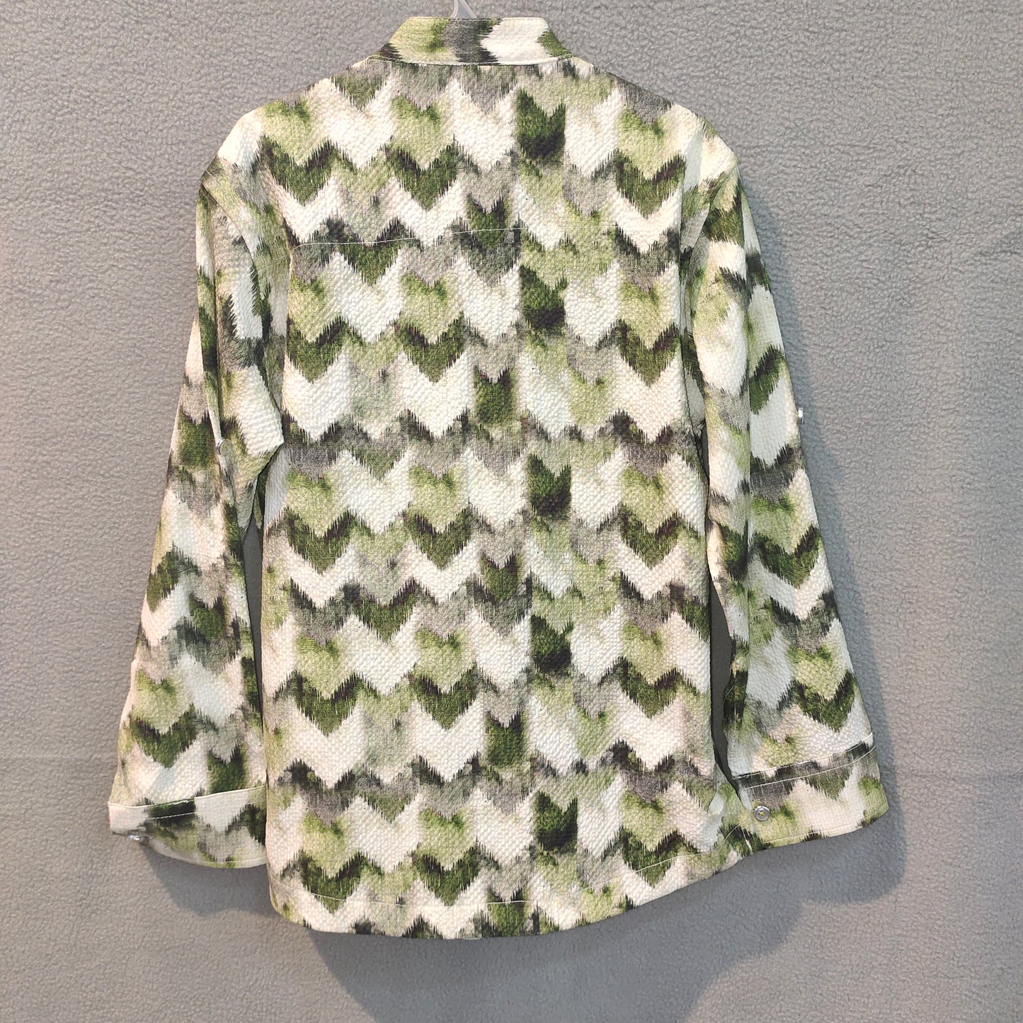 Green Chevron Print Boys’ Stylish Kurta | 1Y - 2Y