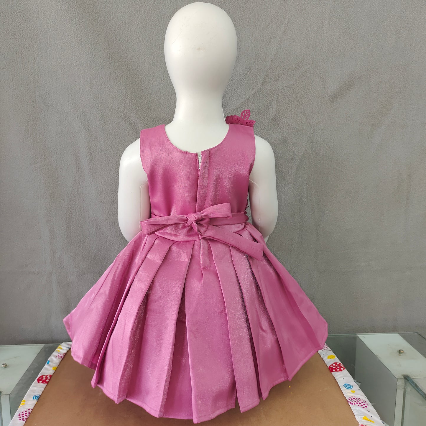 Beautiful Magenta Pink Party frock | Girl Party Frock | 1 Yr - 2 Yr