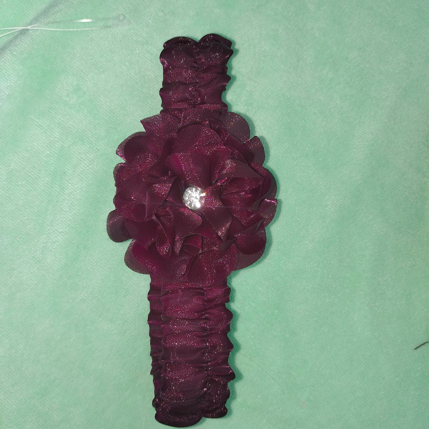 Sparkling Wine Pink Party Dress – Shimmer Frock with Big Floral Design | NewBorn