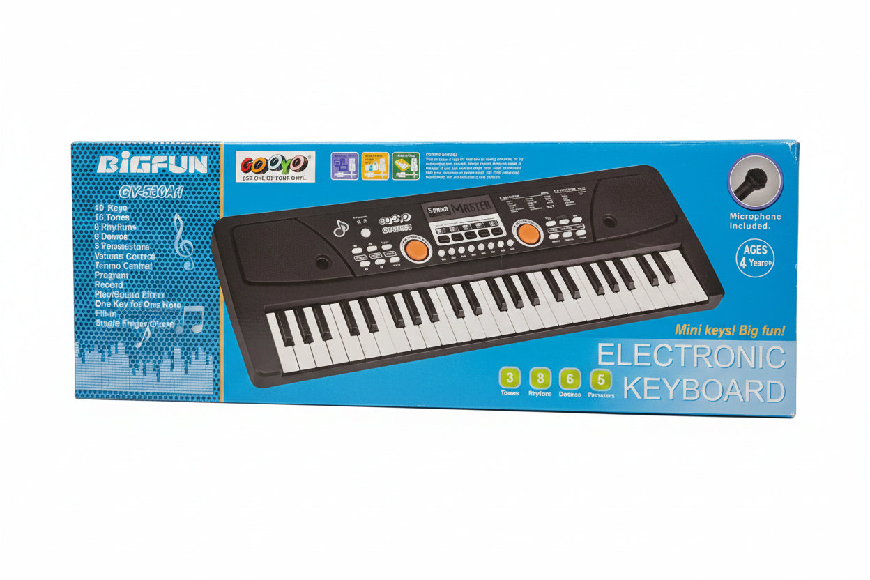 Bigfun GY-530A1 Electronic Keyboard Piano with Microphone for Kids