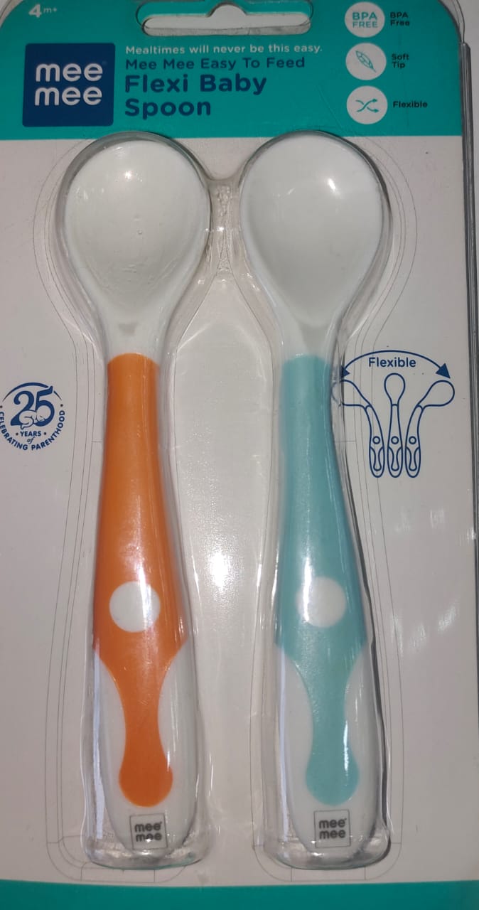 Mee Mee Baby Spoon | Easy Feeding Baby Spoon | BPA Free