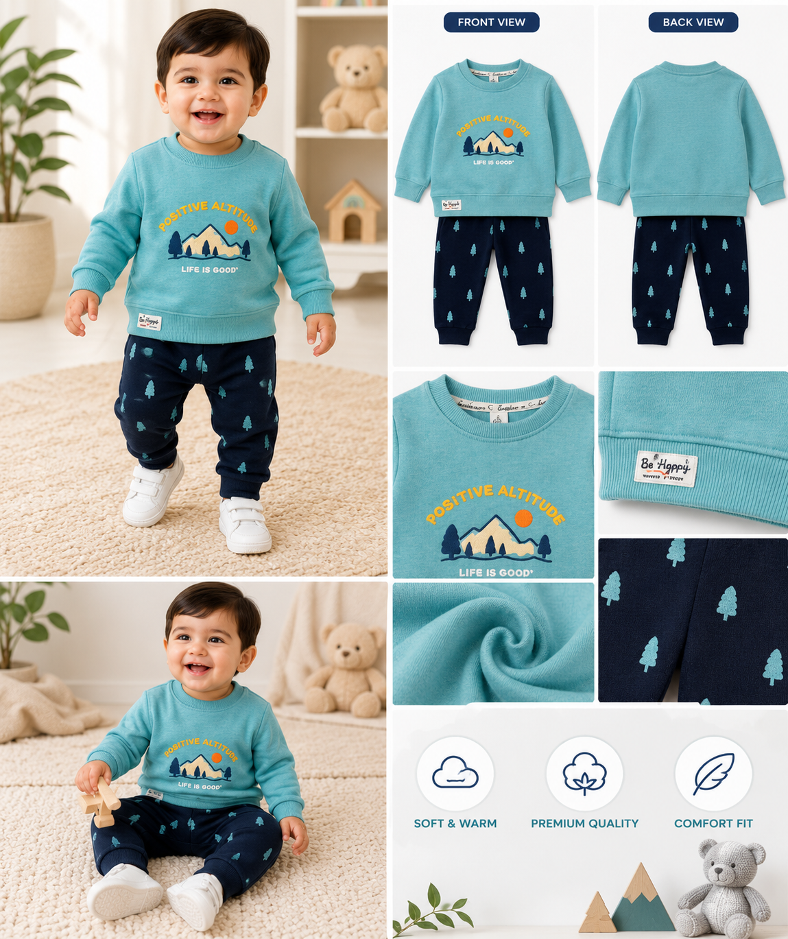 Little Mee Positive Altitude Baby Winter Wear Set