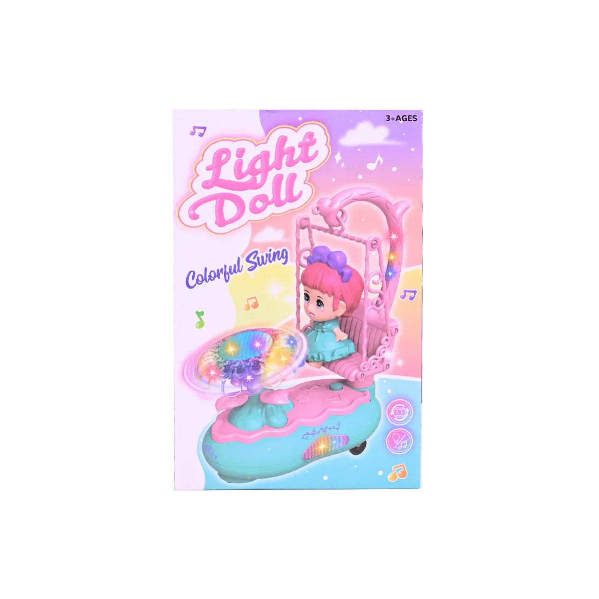 Light Doll Colorful Swing Musical Toy for Kids
