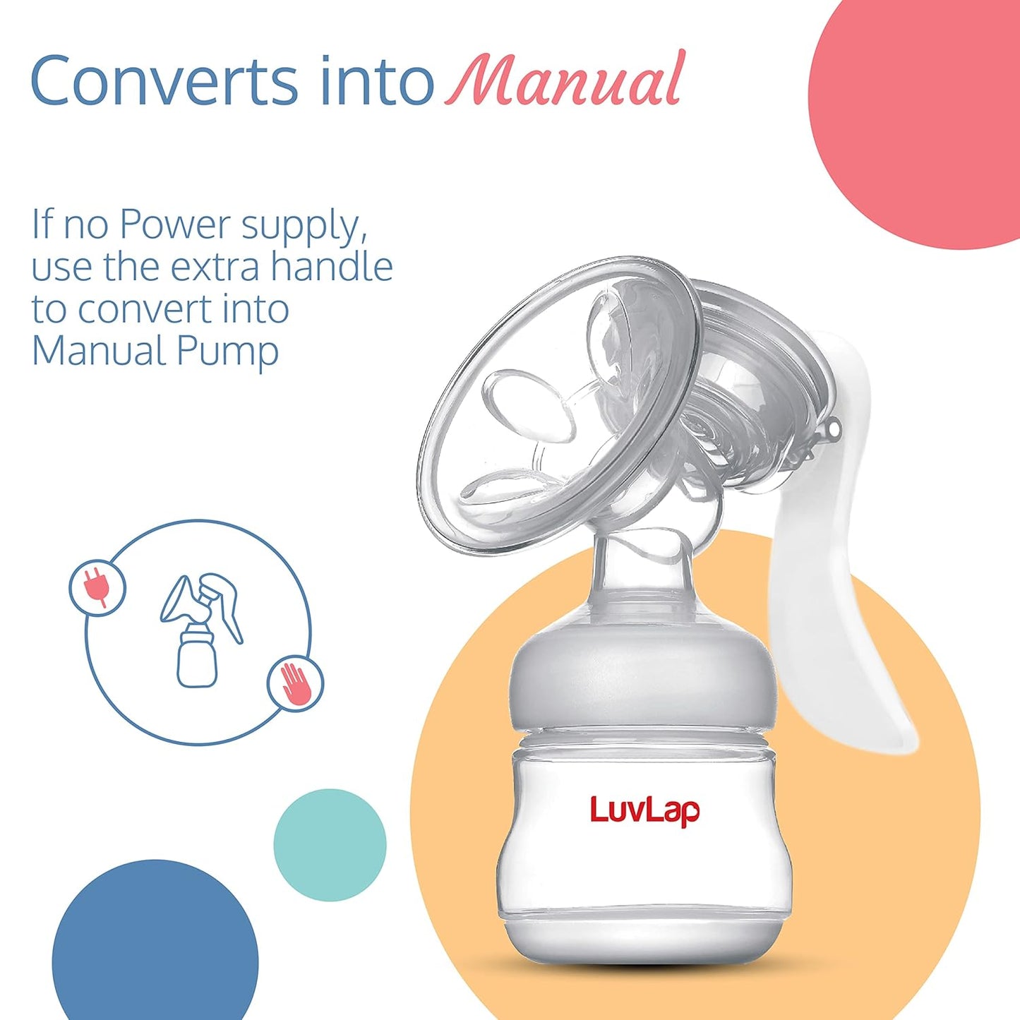 Luvlap - Electric Breast Pump with 3 Phase Pumping