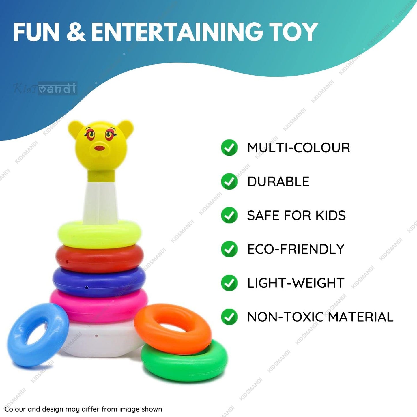 Coloring Stacking Teddy Rings Toys