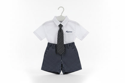 Baby Boys Formal Shirt, Tie & Shorts Clothing Set