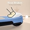 R for Rabbit Road Runner Astro Kids Scooter, Multi Level Adjustable Height, Smart Fold & PU LED Wheels Kick Scooter with Brake for 3+ Years Kids, Weight Capacity Upto 75kgs (block-Blue)