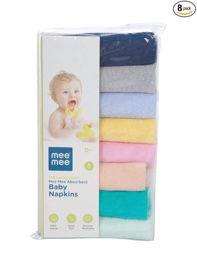 Mee Mee Kids Soft Mini Baby face Napkin | Multi Colour
