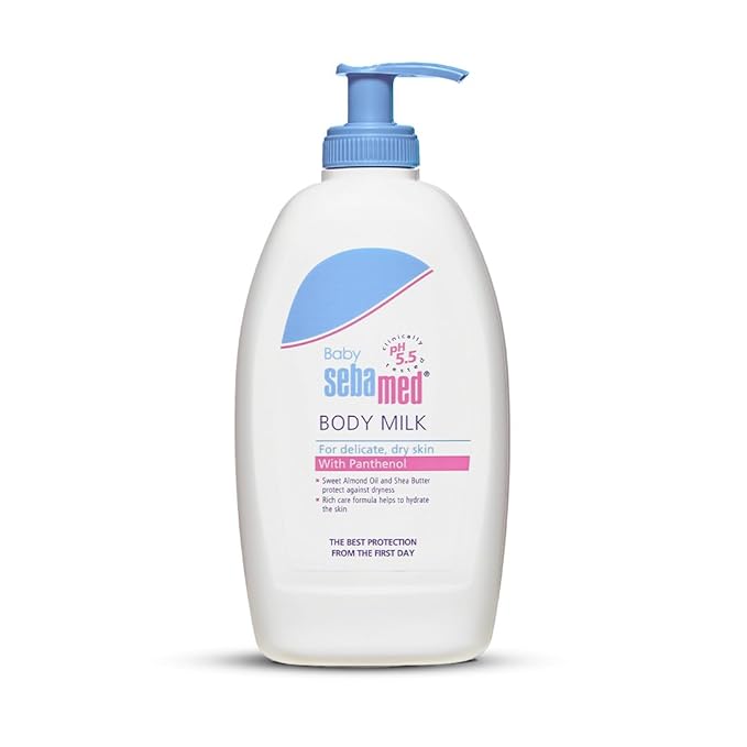 Sebamed Baby Body Milk Lotion 400 ml|pH 5.5|Ideal for dry skin|Daily moisturisation