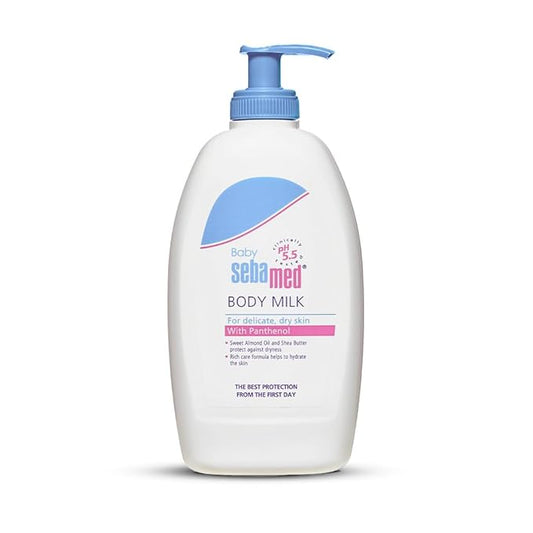 Sebamed Baby Body Milk Lotion 400 ml|pH 5.5|Ideal for dry skin|Daily moisturisation