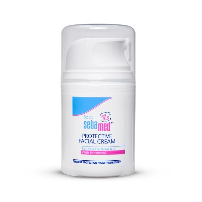 Sebamed Baby Protective Facial Cream| pH 5.5| Baby Face Cream| Vitamin E for Soft Skin| Ideal for salivary rashes| 50ml