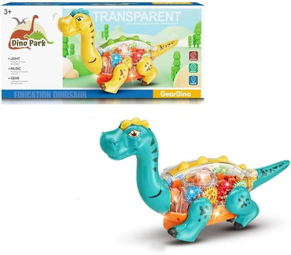 Transparent Gear Dinosaur Toy for Kids