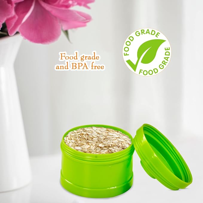 Mee Mee Multi Storage Milk Powder & Food Container | Microwavable Baby Food Box | Travel Friendly | 3 Layer Plastic Food & Milk Powder Container Individual Compartments Multifunctional (Multicolor)