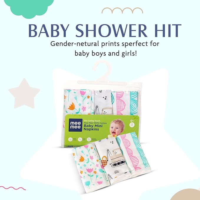 Mee Mee Musline napkin pack of 03