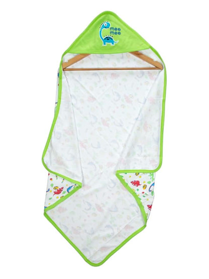 Mee Mee Warm and Soft Wrapper Blanket with Hood, Giraffe, Green (284.0mm L X 5.0mm