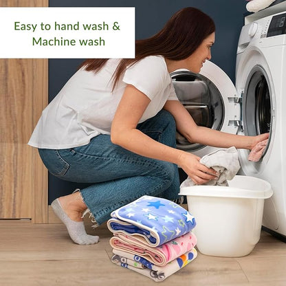 Mee Mee Ultra Soft Plush | Lightweight & Super Comfortable Baby Blankets | Swaddle for Infant & Toddler | Multipurpose | Breathable | Double Layred 2 Years | White | 75X100 CM