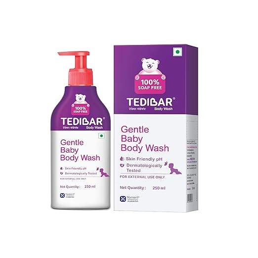 Tedibar - Body wash for Babies| 100% soap & Alkali free | Skin-friendly pH 5.5| Recommended by pediatricians | Prevents Dryness & Rashes | Suitable for Newborn Baby|