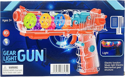 Kids Light & Sound Toy Blaster with Moving Gears