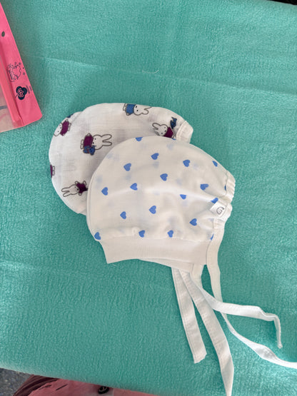 Muslin Tying Cap pk2