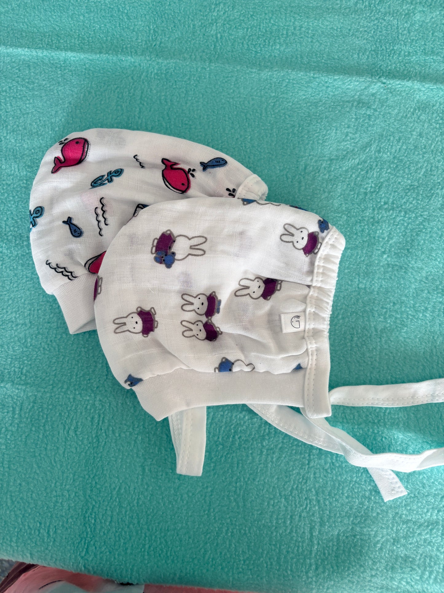 Muslin Tying Cap pk2