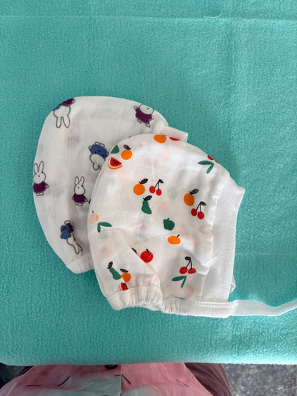 Muslin Tying Cap pk2