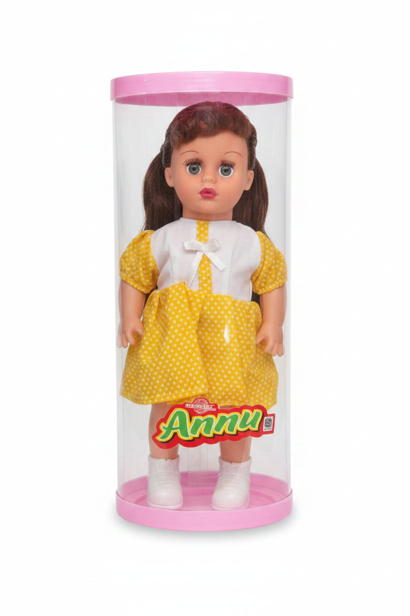 Annu Baby Doll for Kids – Cute Yellow Dress Doll Toy