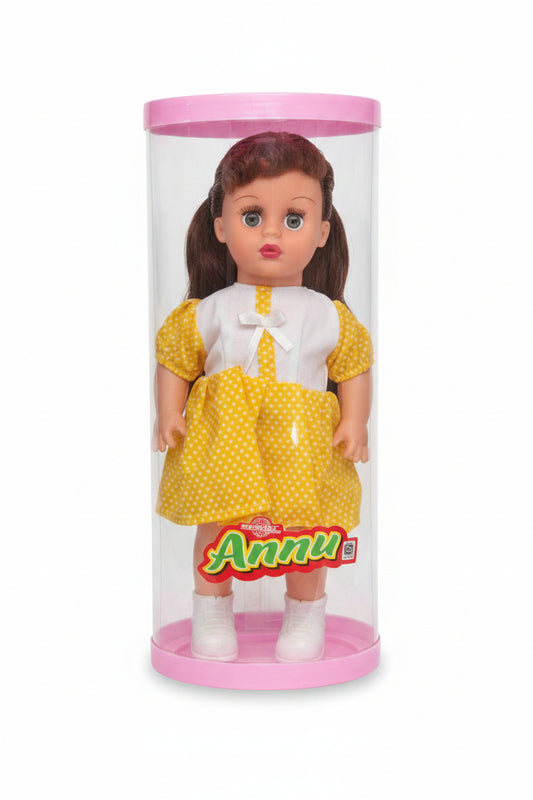 Annu Baby Doll for Kids – Cute Yellow Dress Doll Toy