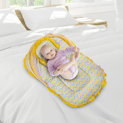 Mee Mee Baby Carry Nest & Lounger Set with Mosquito Net & Pillow