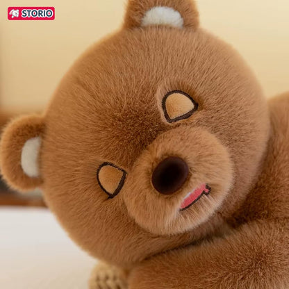Sleeping Breathing Bear Plush Soft Toy for Kids & Babies