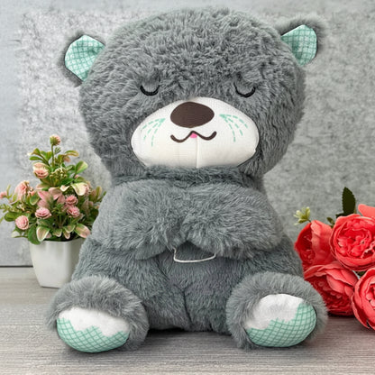 Breathing Bear Plush Toy – Soothing Musical Teddy for Kids