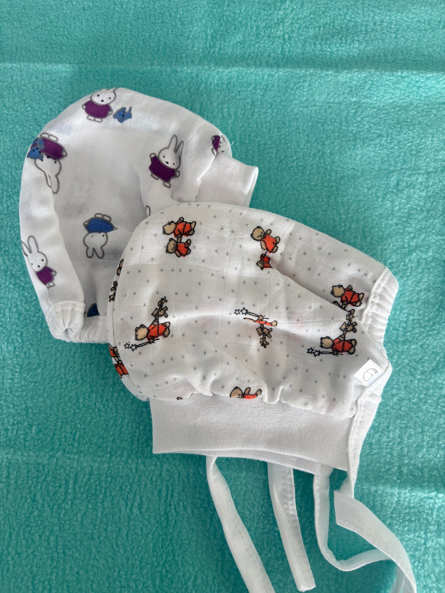 Muslin Tying Cap pk2