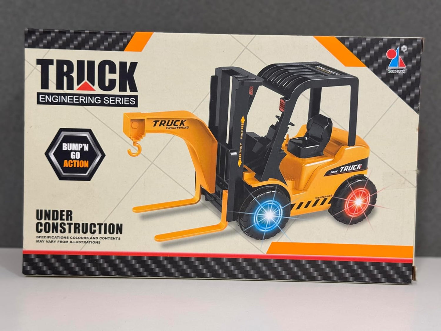 Oodels Construction Forklift Vehicle for Kids – Battery Powered Forklift Construction Vehicle