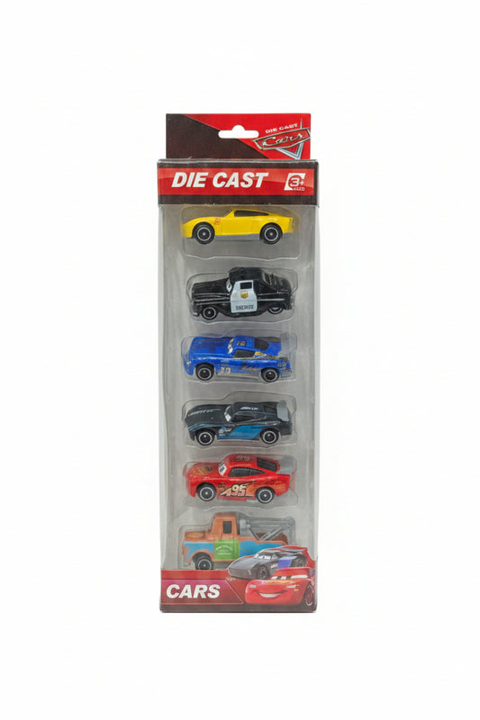 Die-Cast Style Cartoon Cars Set