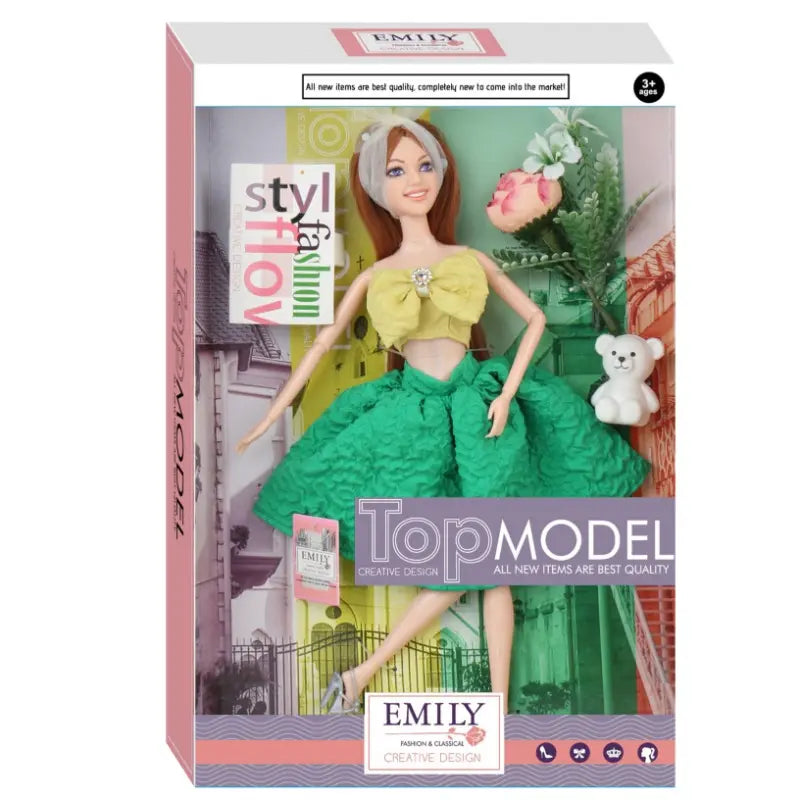 Emily Fashion Top Model Doll for Kids – Stylish Dress-Up Princess Toy