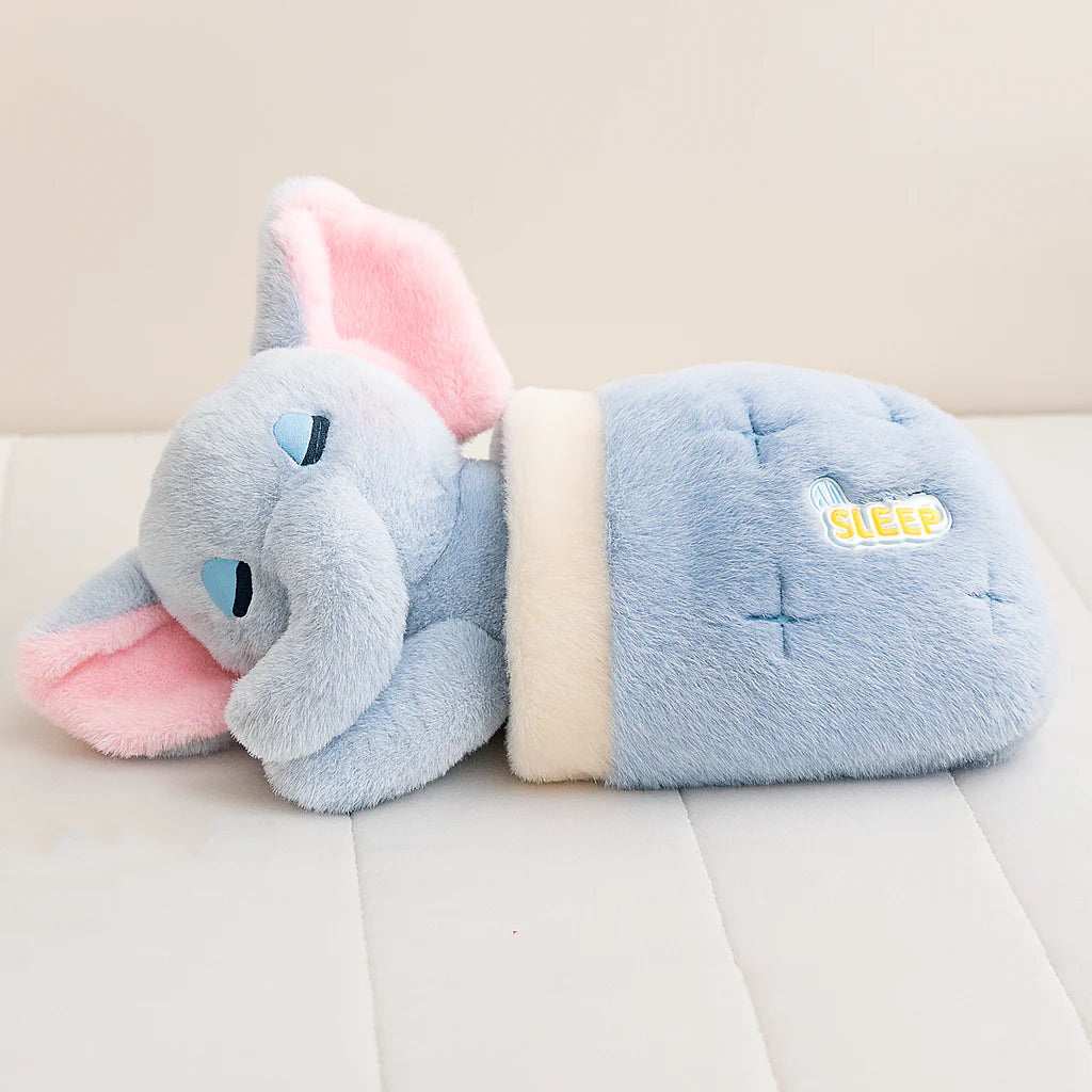 Sleeping Elephant Plush Toy – Cozy Bedtime Soft Toy