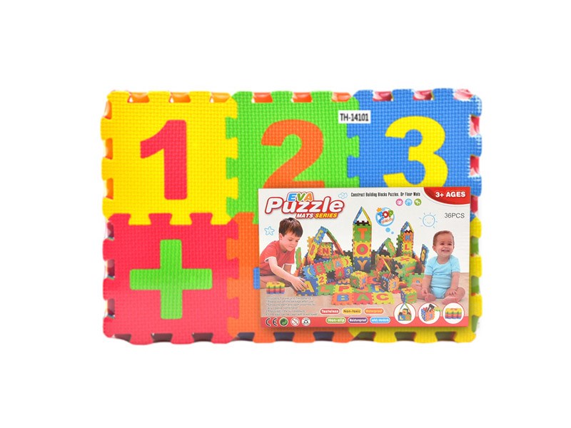 EVA Puzzle Floor Mat for Kids – Educational Interlocking Foam Play Mat