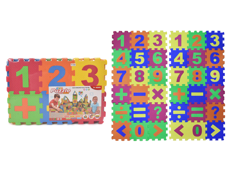 EVA Puzzle Floor Mat for Kids – Educational Interlocking Foam Play Mat