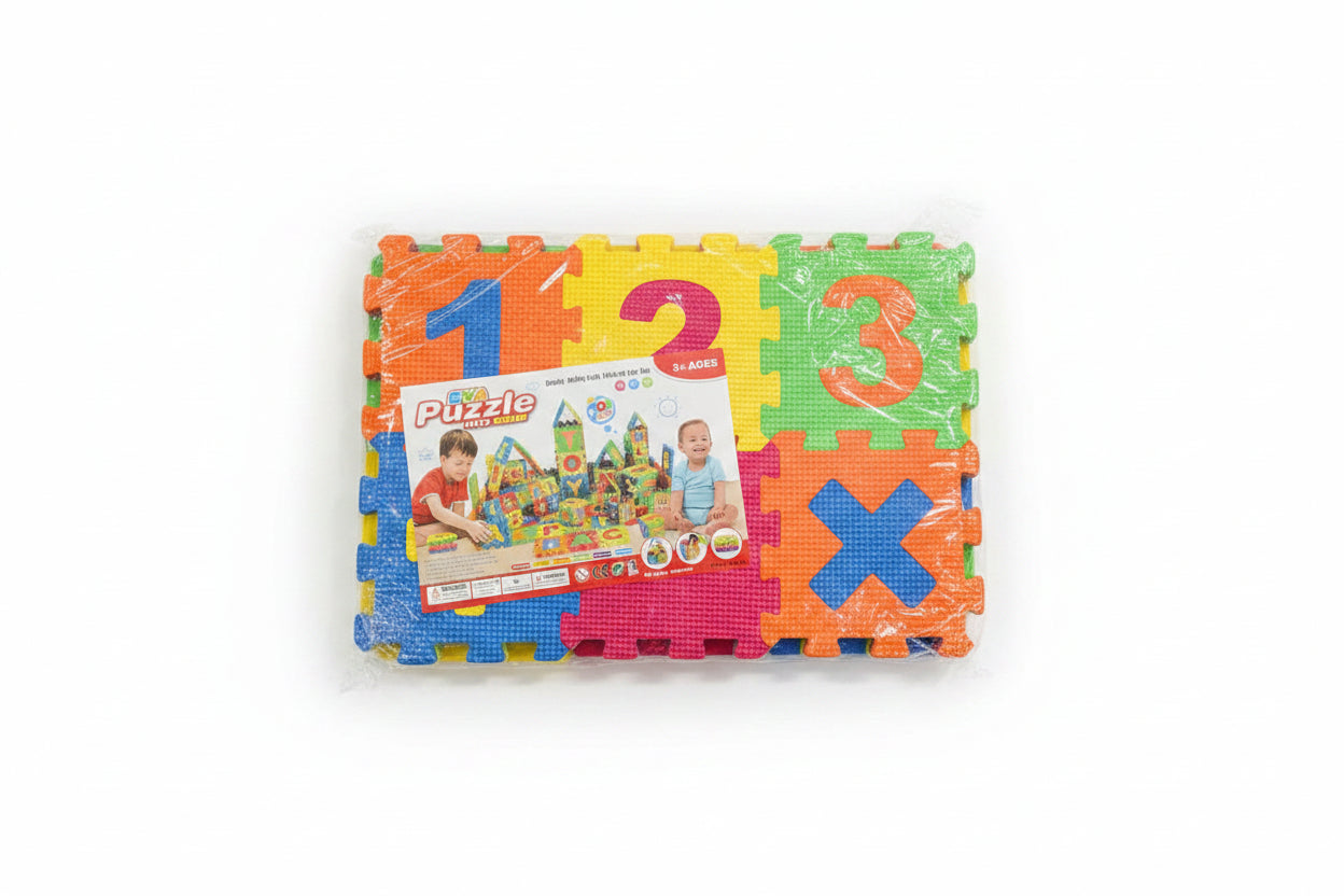 EVA Puzzle Floor Mat for Kids – Educational Interlocking Foam Play Mat