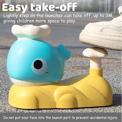 Whale Flying Disc Catcher Toy for Kids