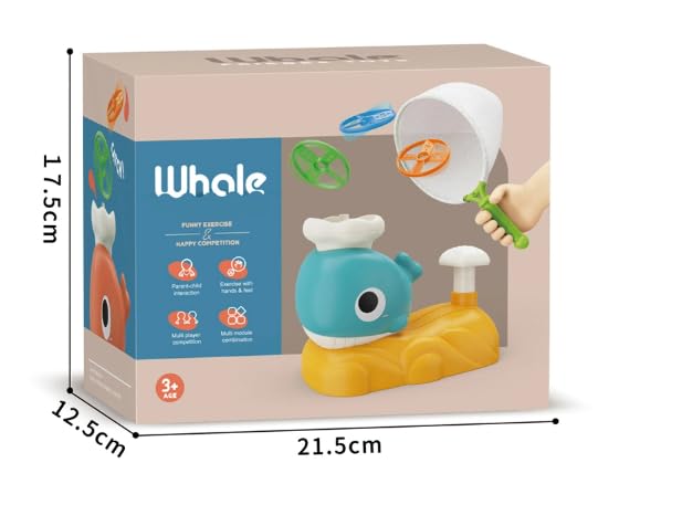 Whale Flying Disc Catcher Toy for Kids