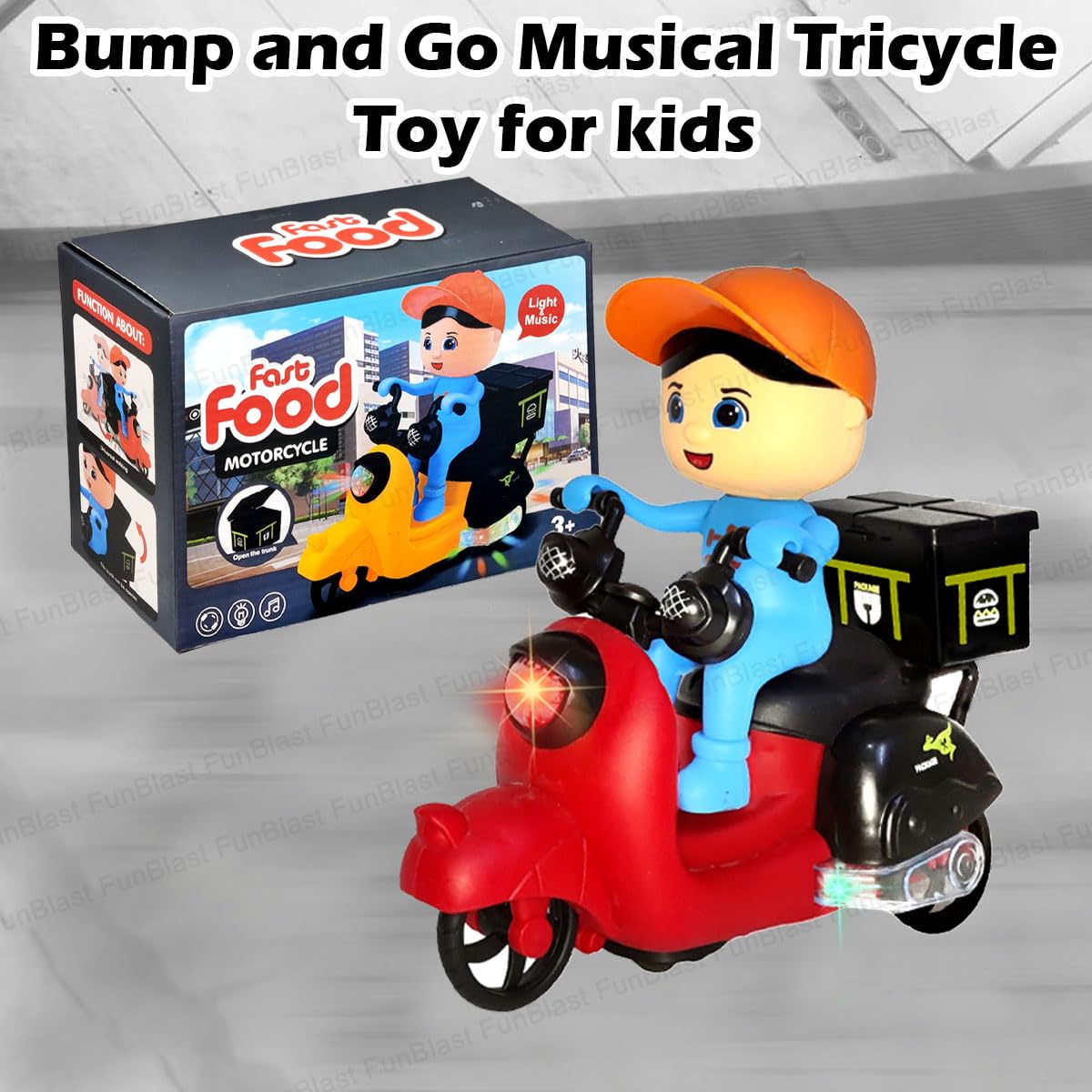 Fast Food Motorcycle Toy for Kids