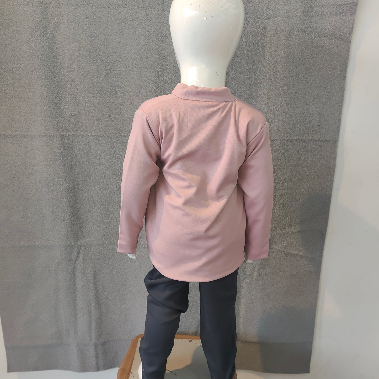 Stylish Boys Blazer Set – Pink Jacket with Printed Tee & Navy Pants | Party Wear Outfit | 6 M - 1 Yr - 2 Yr