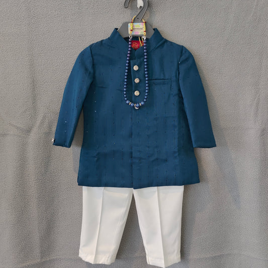 Royal Blue Ethnic Kurta Set for Boys | Traditional Wear | 3 months - 1 Yr
