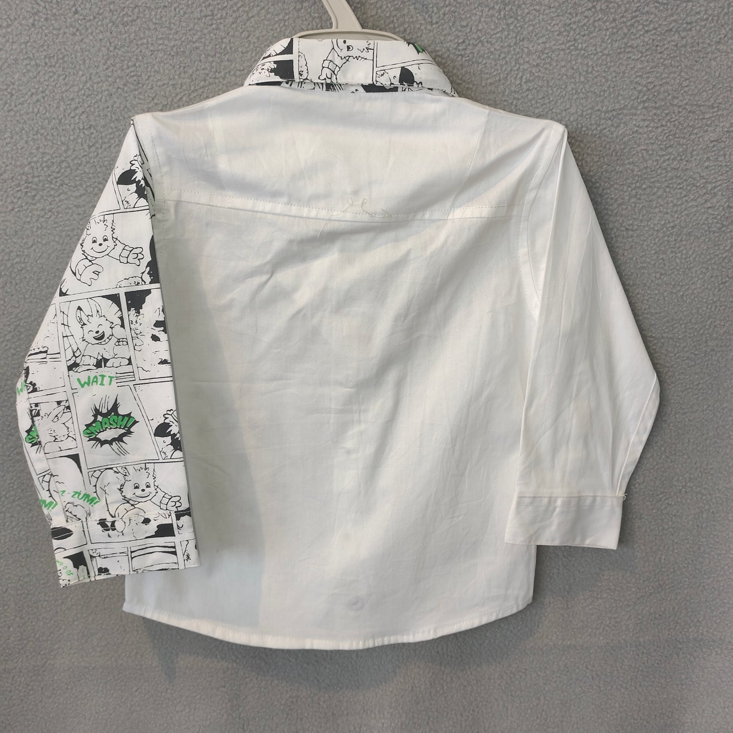 Trendy Half Comic-Print Shirt for Boys – Stylish Casual Wear