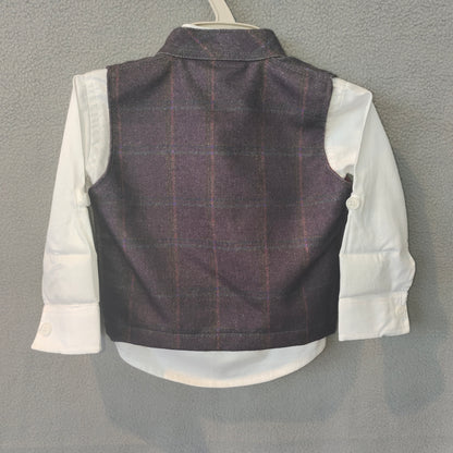 Royal Maroon Waistcoat Set for Boys – Elegant Festive & Party Wear