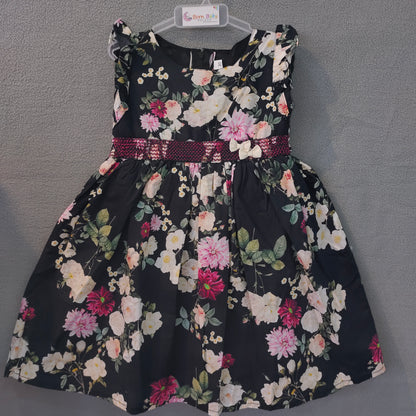 Girls Floral Party Wear Dress